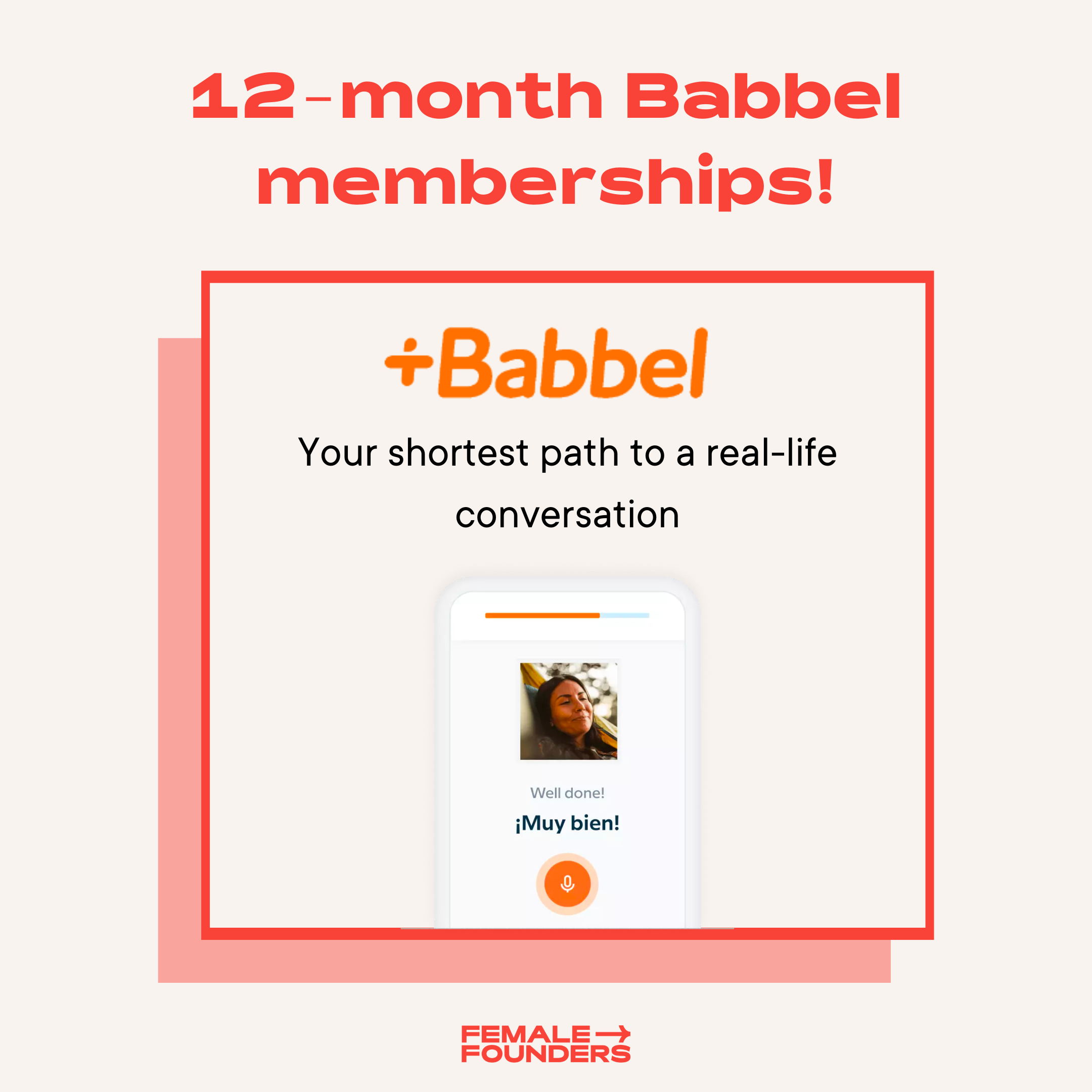 12 month Babbel memberships
